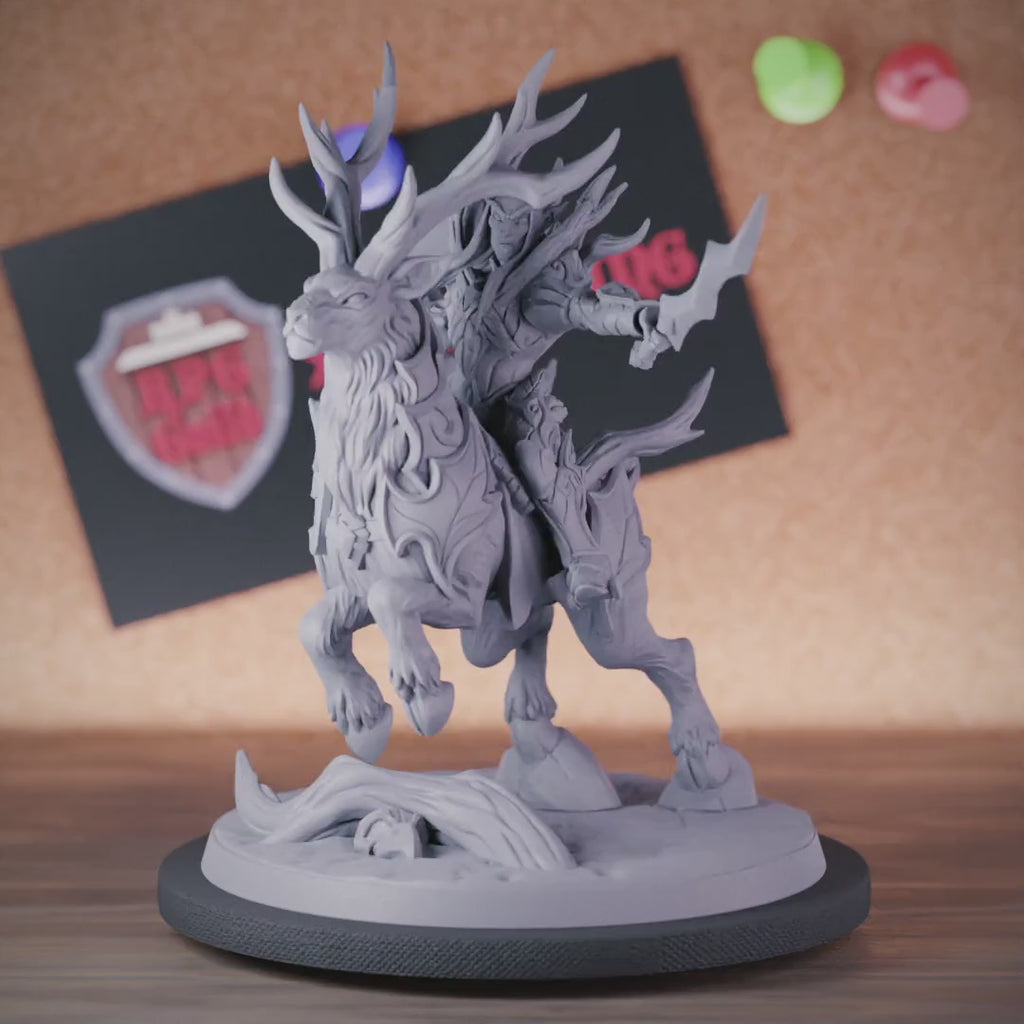 Elf 5e | DnD Elf Hirschreiter Kämpfer Miniatur 