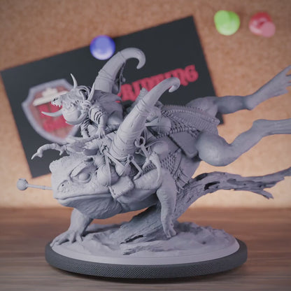 Grung 5e | DnD Grung Druid Frog Rider Miniature