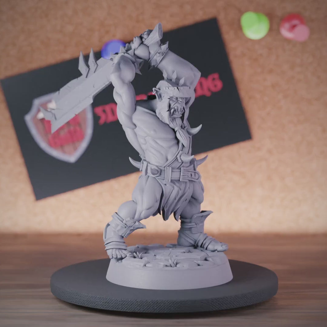 Orc 5e | DnD Orc Barbarian Berserker Miniature