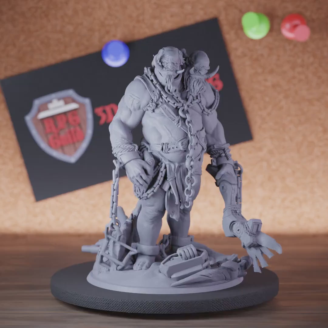Ettin 5e | DnD Desert Ettin Monster Miniature