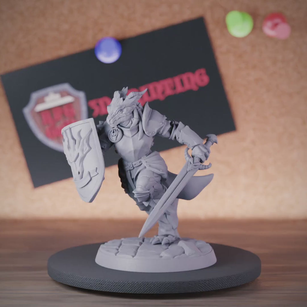 Dragonborn 5e | DnD Dragonborn Fighter Hero Miniature