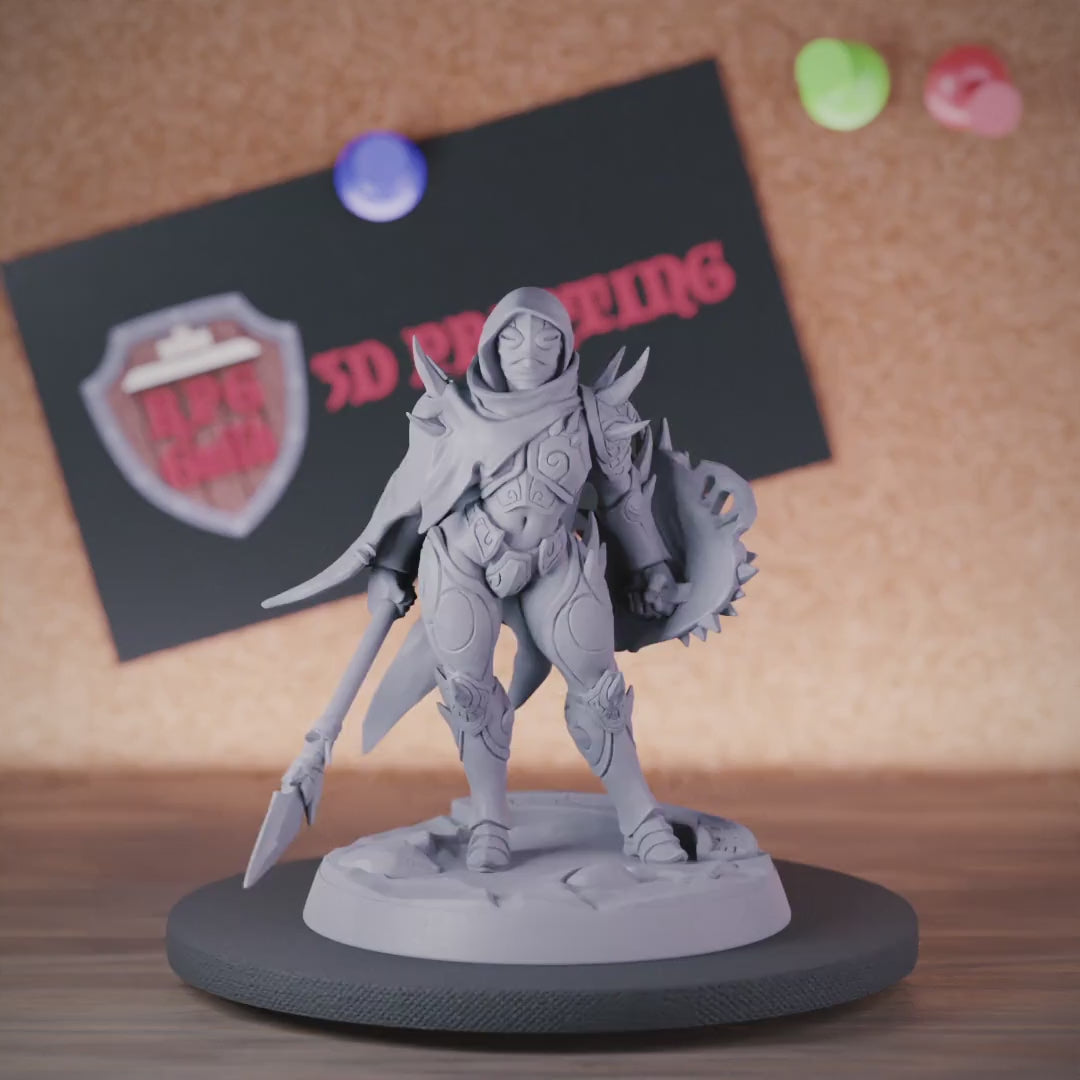 Drow 5e | DnD Female Fighter Miniature