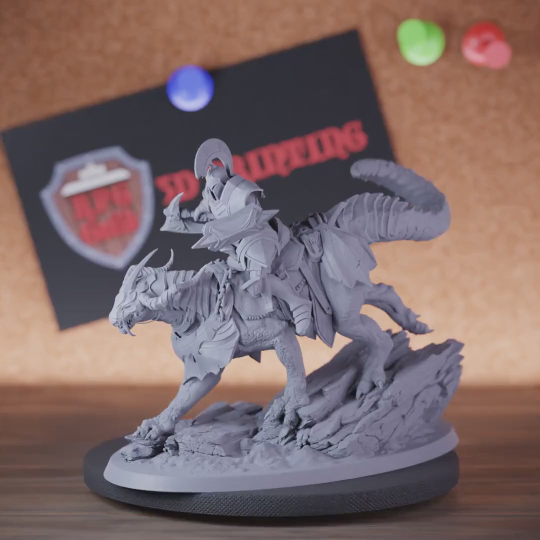Paladin 5e | DnD Paladin Warrior Drake Rider Miniature