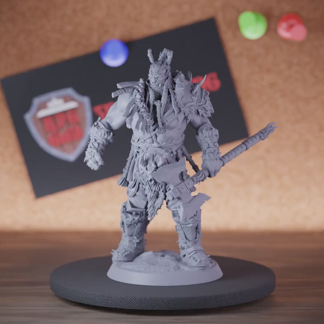 Orc 5e | DnD Orc Barbarian Monster Miniature