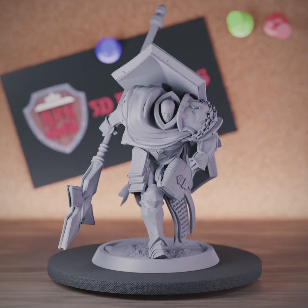 Paladin 5e | DnD Paladin Cleric Warrior Shield Miniature