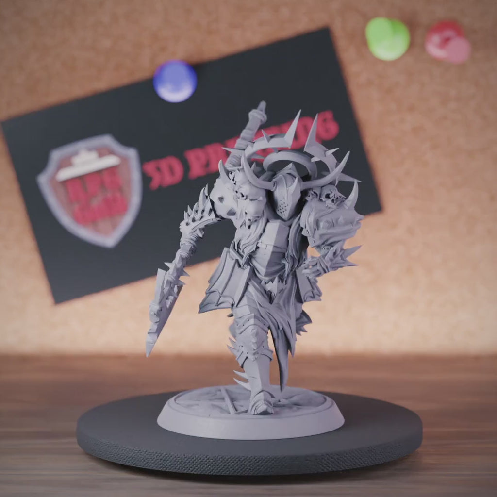 Knight 5e | DnD Bone Knight Berserker Miniature
