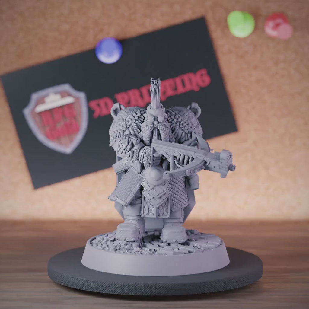 Dwarf 5e | DnD Dwarf Artificer Warrior Miniature