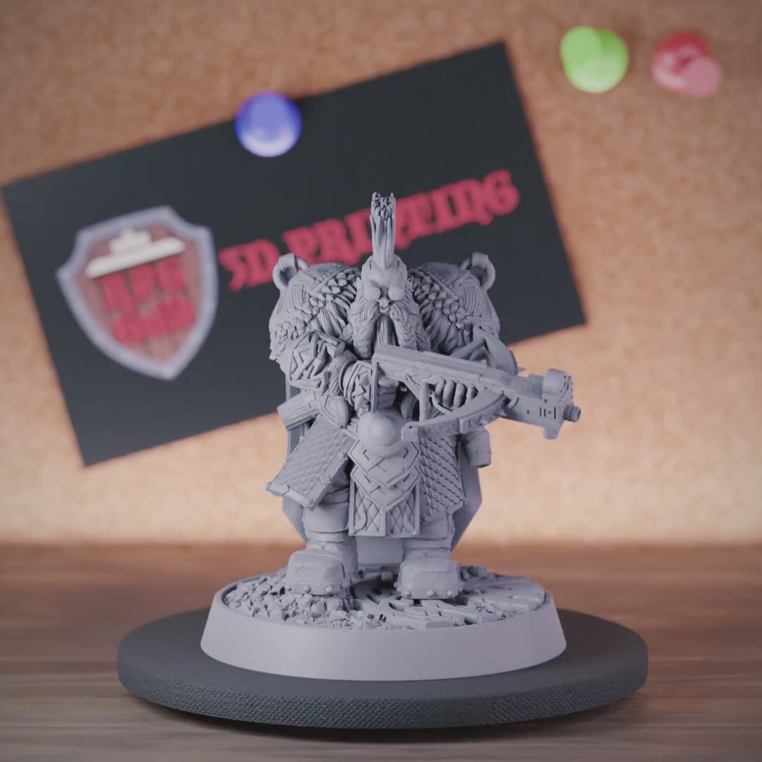Dwarf 5e | DnD Dwarf Artificer Warrior Miniature