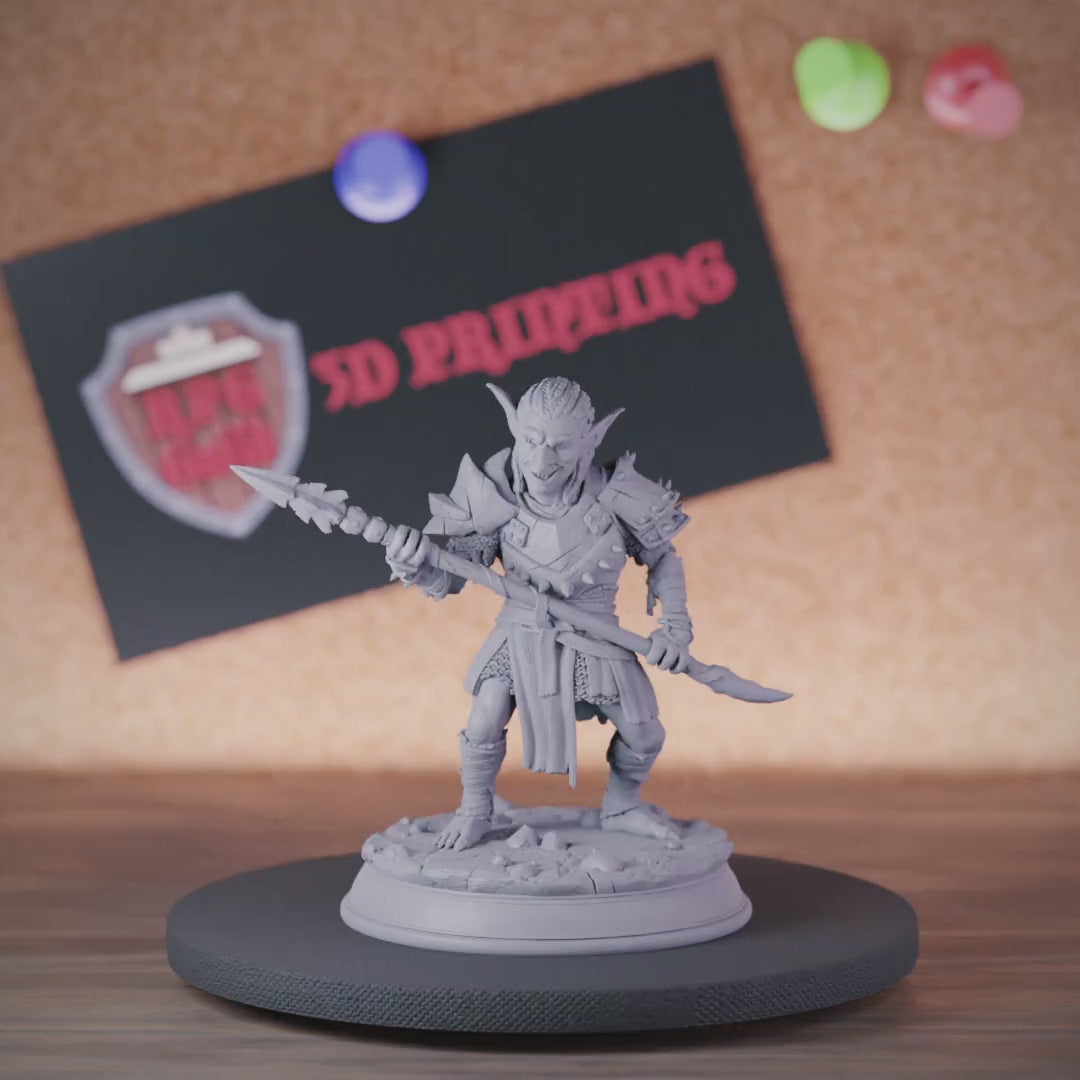 Goblin 5e | DnD Goblin Spearman Monster Miniature