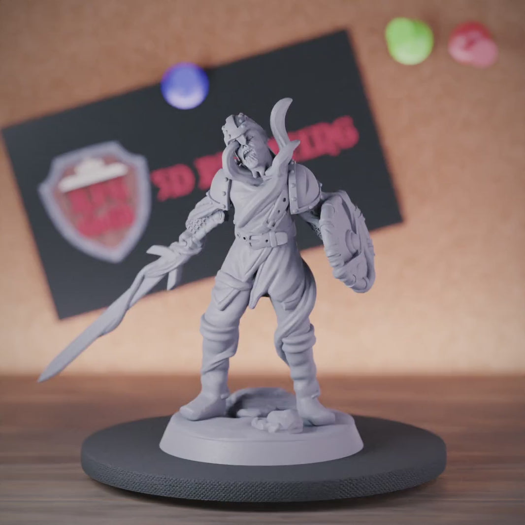 Zombie 5e | DnD Zombie Undead Warrior Miniature