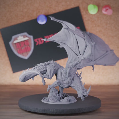 Dragon 5e | DnD Green Adult Dragon Miniature