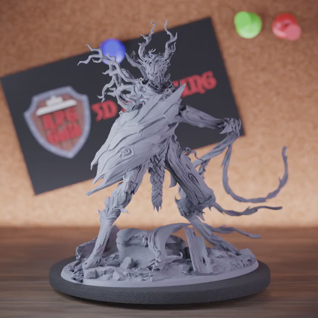 Treant 5e | DnD Forest Treant Guard Shield Miniature