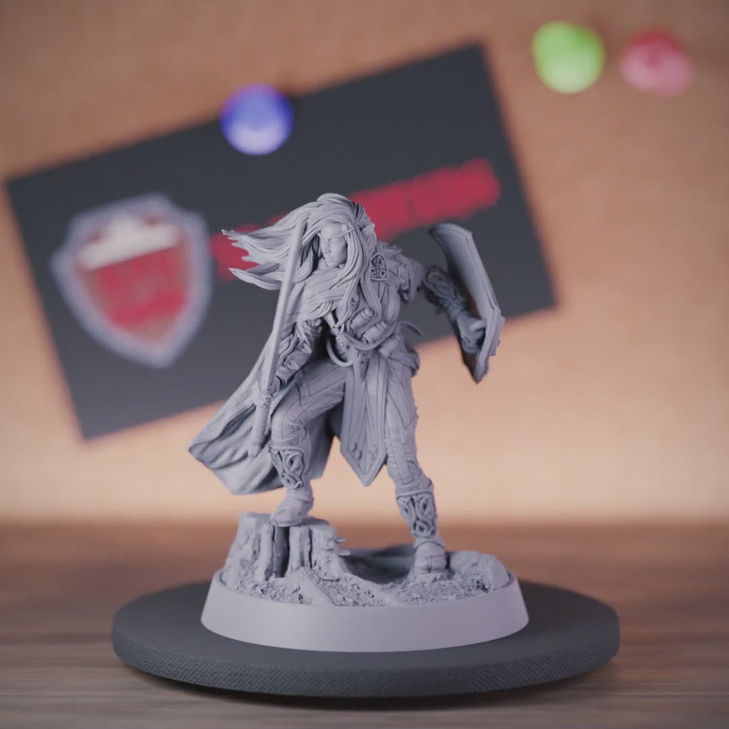 Elfe 5e | DnD Weibliche Elfenjägerin/Waldläuferin Miniatur 