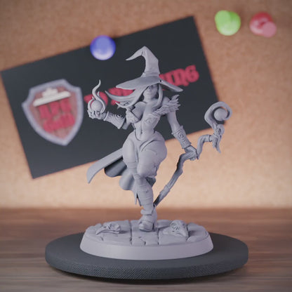 Sorcerer 5e | DnD Sorcerer Female Witch Miniature