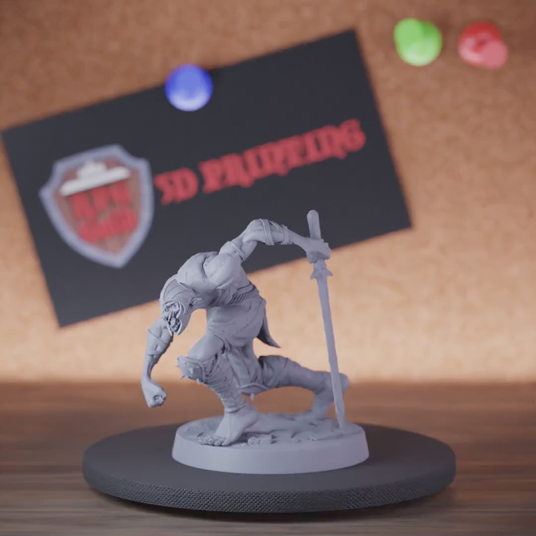Ghoul 5e | DnD Ghoul Sneaking Assassin Miniature