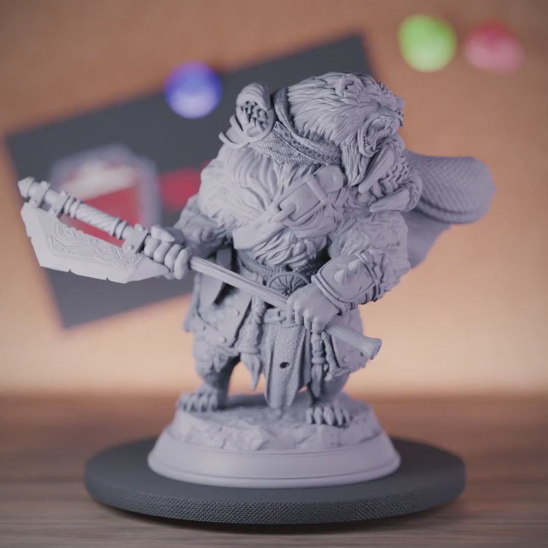 Werebear 5e | DnD Werebear Barbarian Beast Miniature