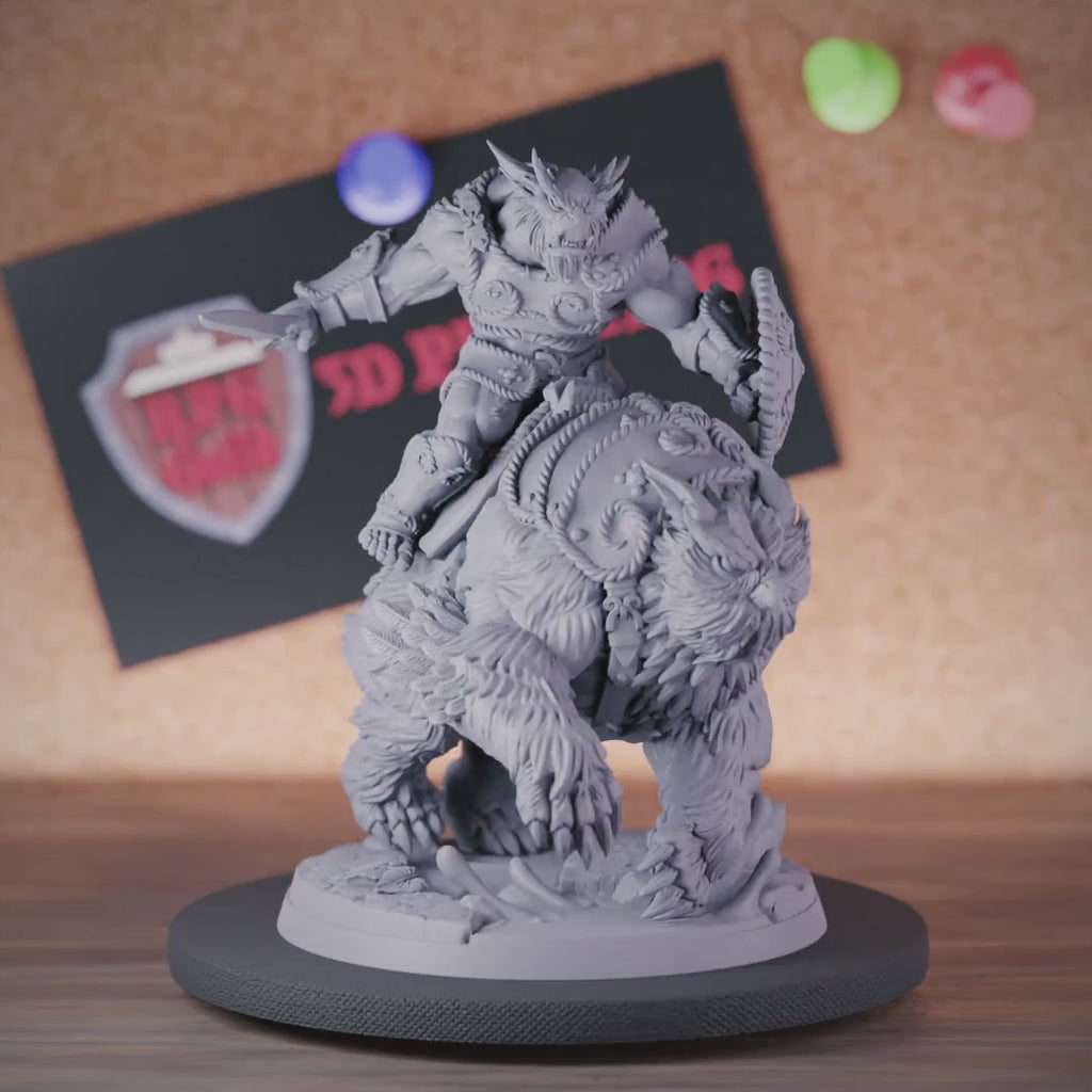 Bugbear 5e | DnD Cavalry Bugbear Owlbear Rider Miniature