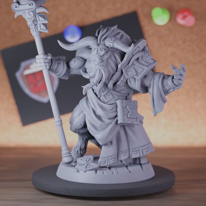 Tauren 5e | DnD Tauren Sage Wizard Miniature