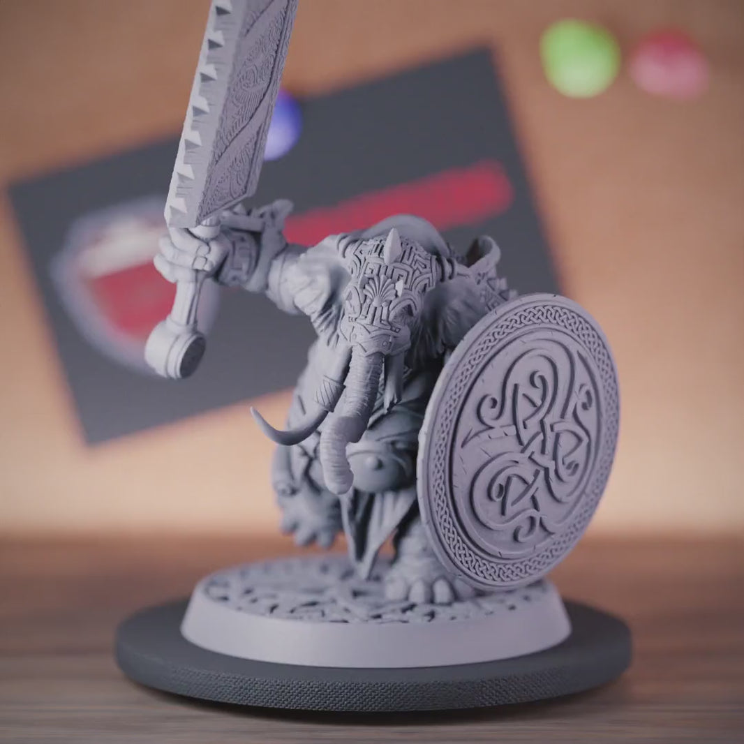 Oliphant 5e | DnD Oliphant Tribal Fighter Miniature