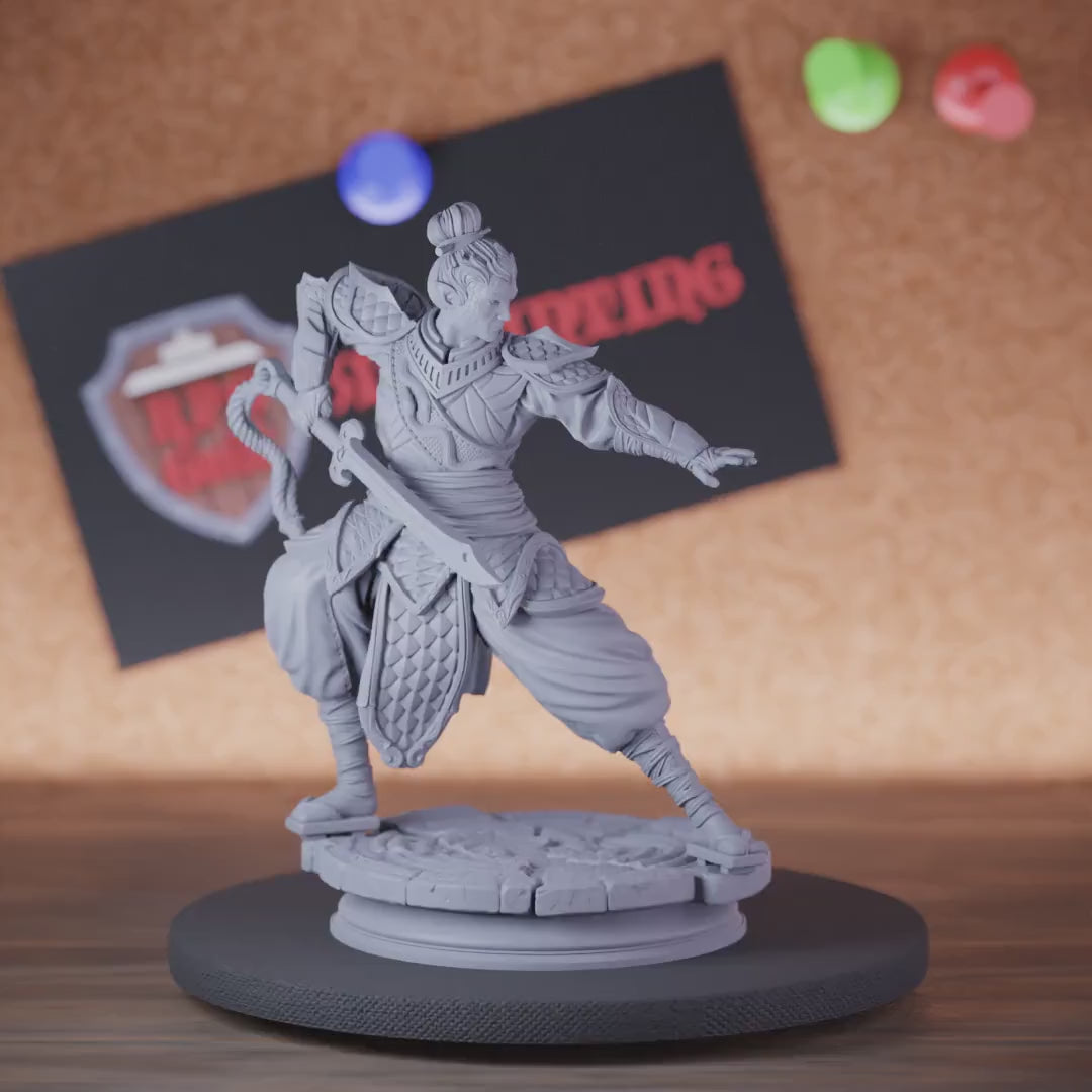 Samurai 5e | DnD Elf Samurai Master Miniature