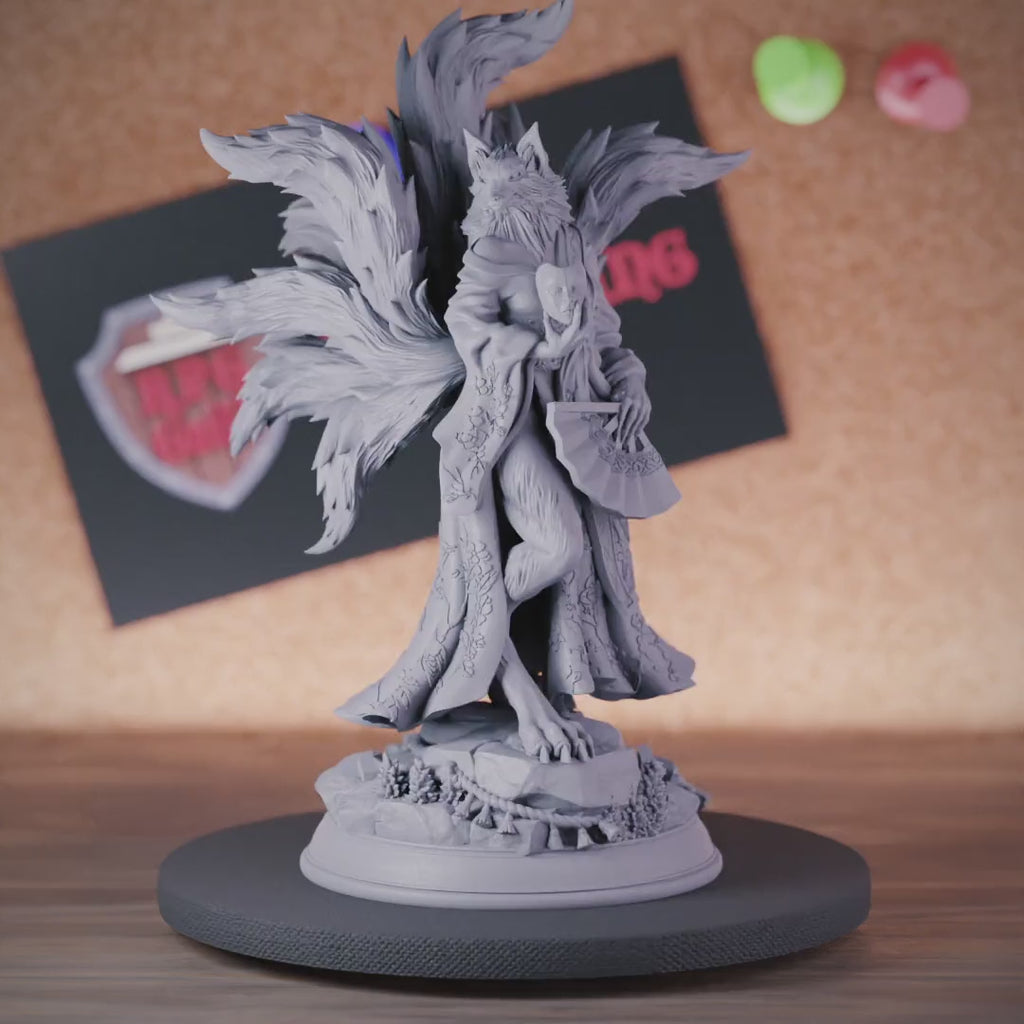 Humanoid 5e | DnD Female Foxfolk Aristocrat Miniature
