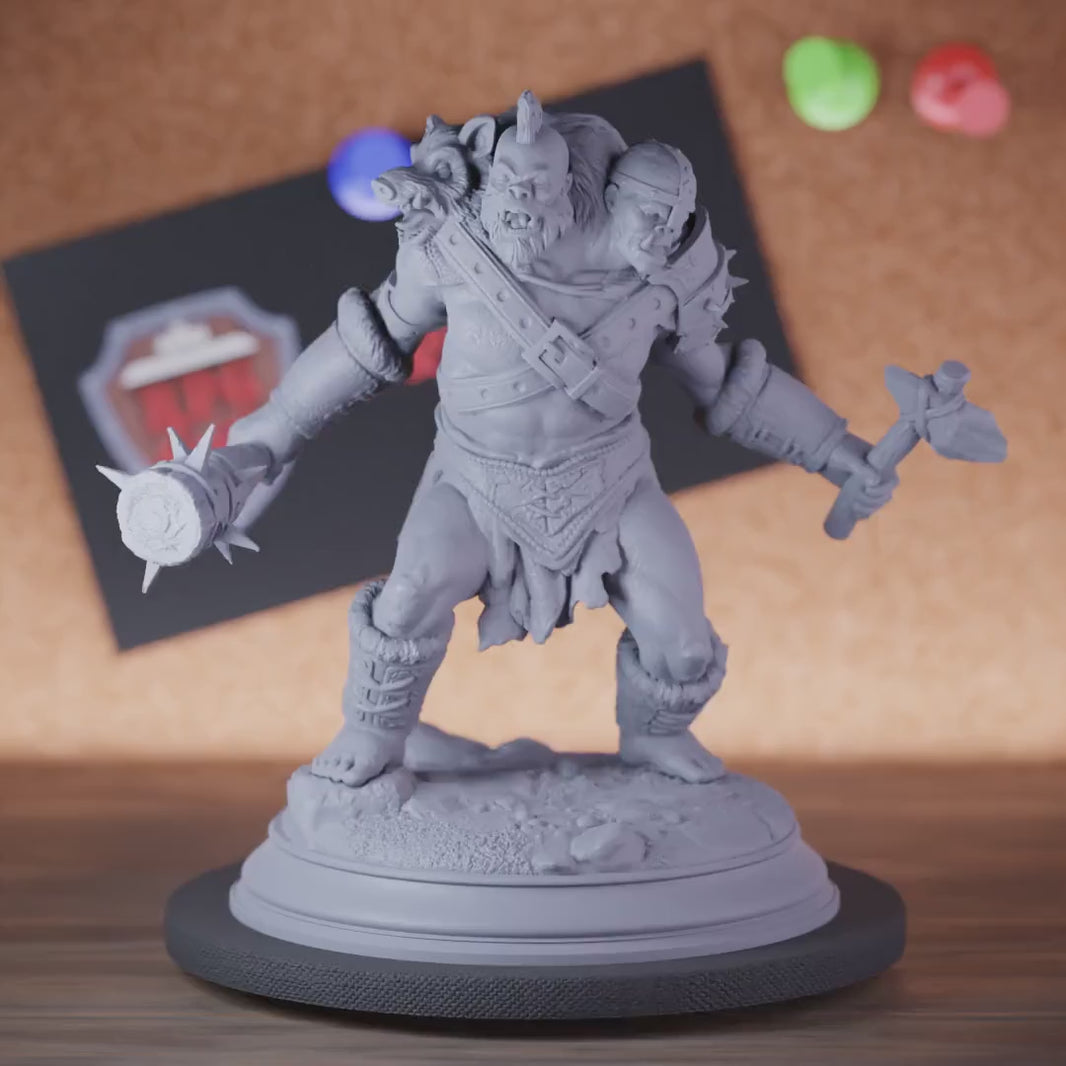 Ettin 5e | DnD Ettin Berserker Monster Miniature