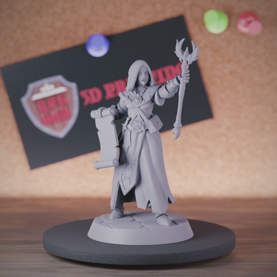 Life Cleric 5e | DnD Female Life Domain Cleric Miniature