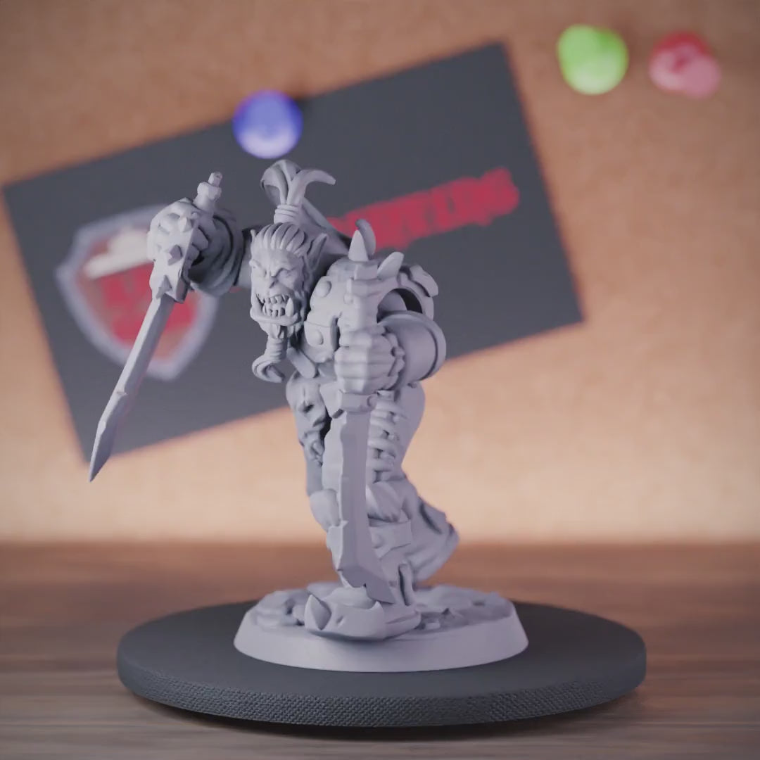 Orc 5e | DnD Orc Sword Warrior Miniature