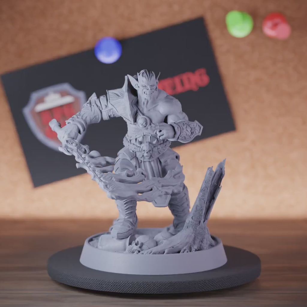 Vampire 5e | DnD Undead Lord Flameblade Miniature