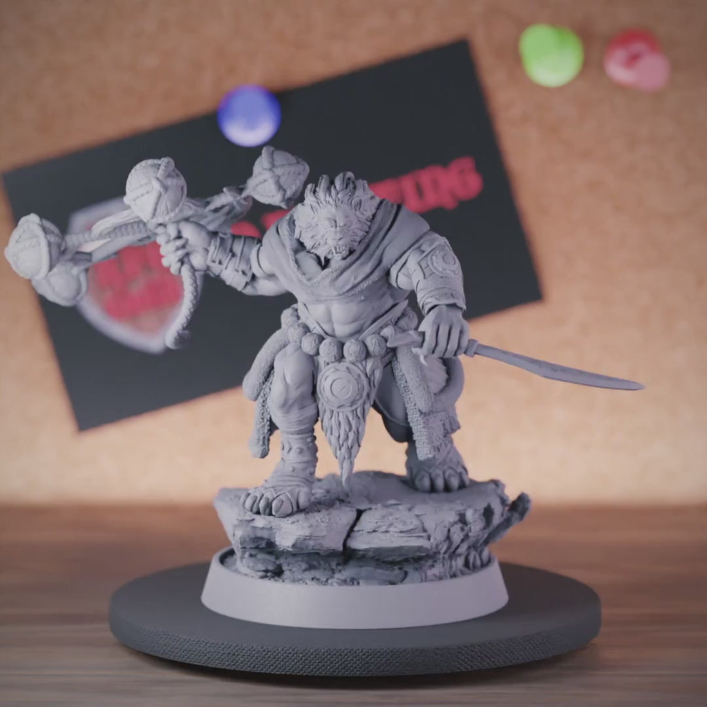 Leonin 5e | DnD Leonin Ranger Hunter Miniatur 