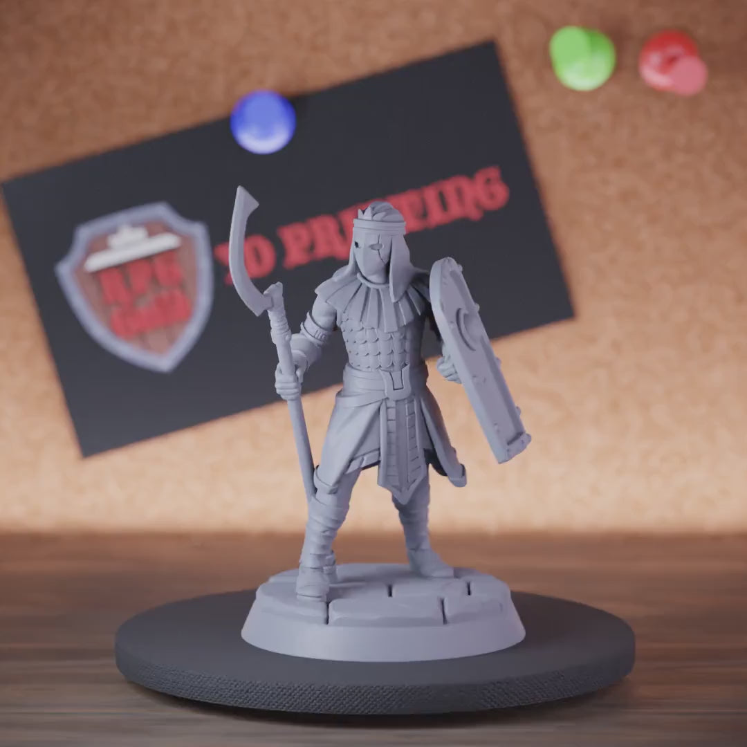 Fighter 5e | DnD Jungle Themed Fighter Miniature