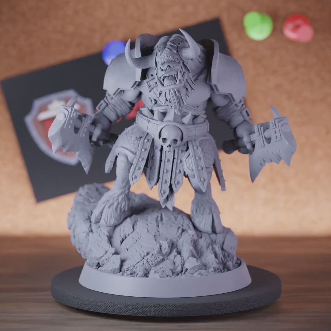 Tauren 5e | DnD Tauren Tribal Warrior Defender Miniature
