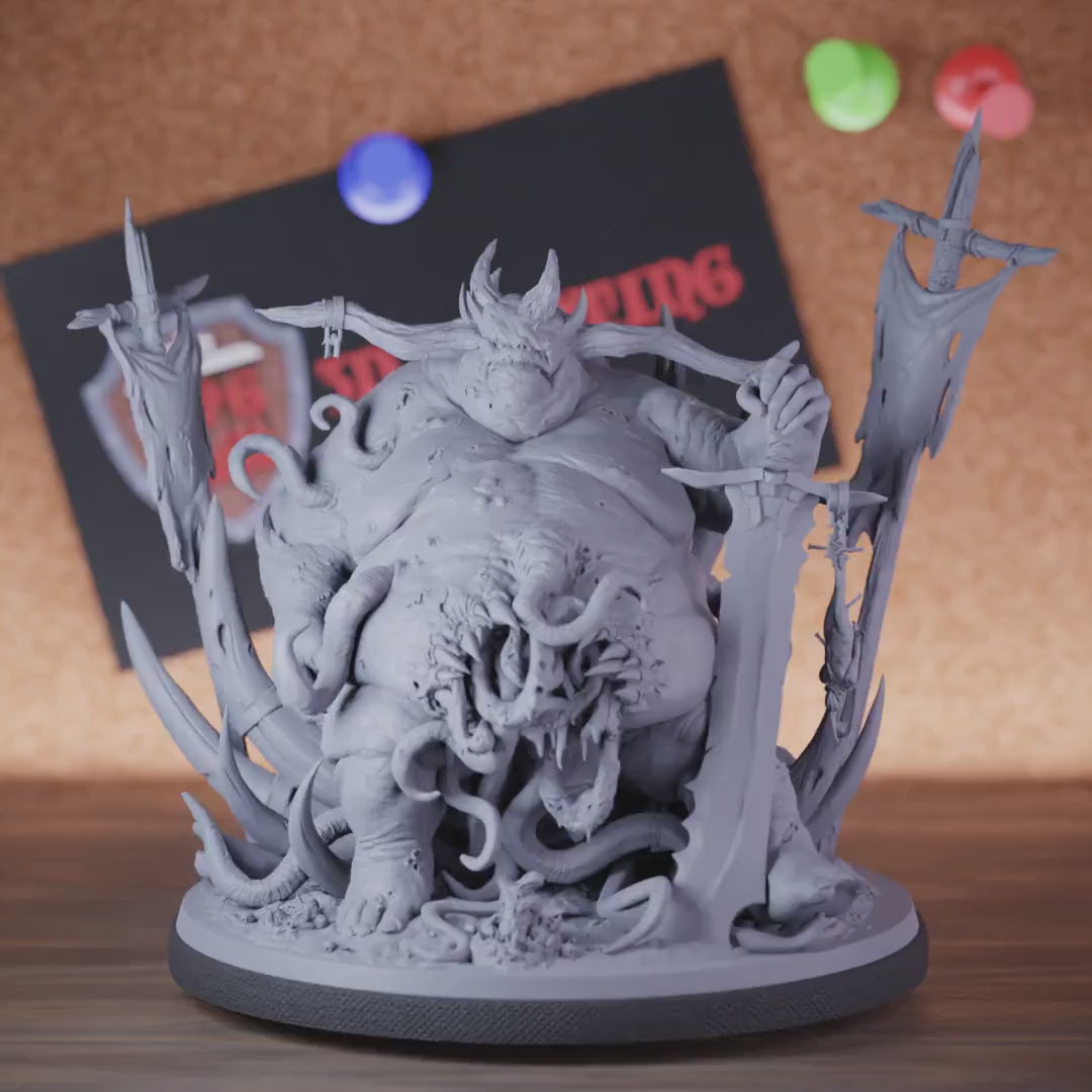 Demon 5e | DnD Demon Hell Abomination Throne Miniature