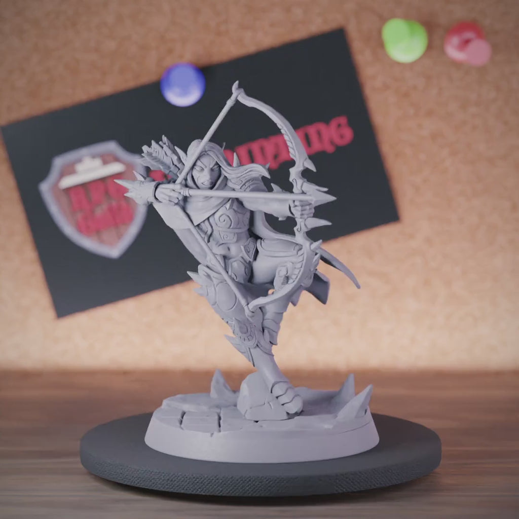 Drow 5e | DnD Female Archer Drow Miniature