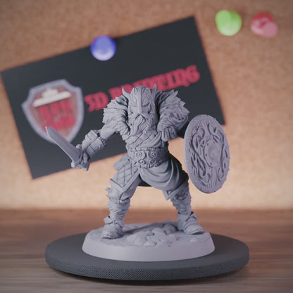 Fighter 5e | DnD Fighter Northman Viking Miniature