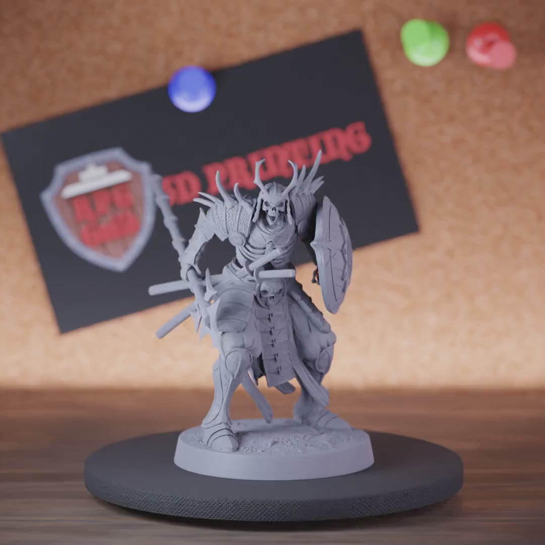 Samurai 5e | DnD Skelett-Speer-Miniatur 