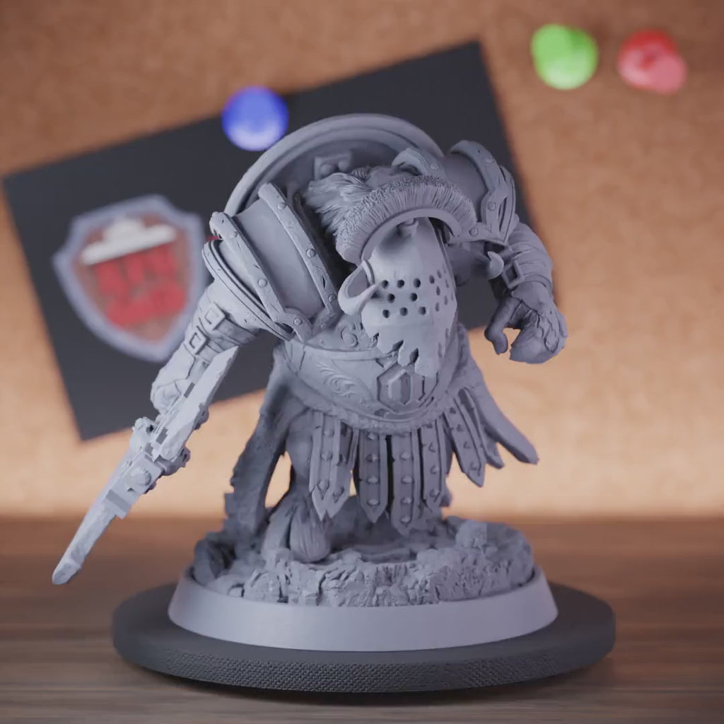 Minotaur 5e | DnD Armored Minotaur Greataxe Miniature