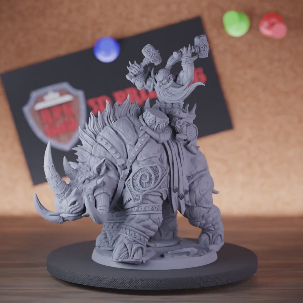 Dwarf 5e | DnD Monster Rider Warrior Miniature