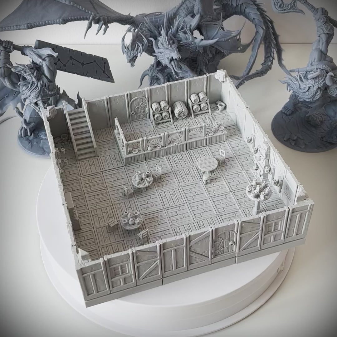 DnD Modular Terrain | Town Tavern Set