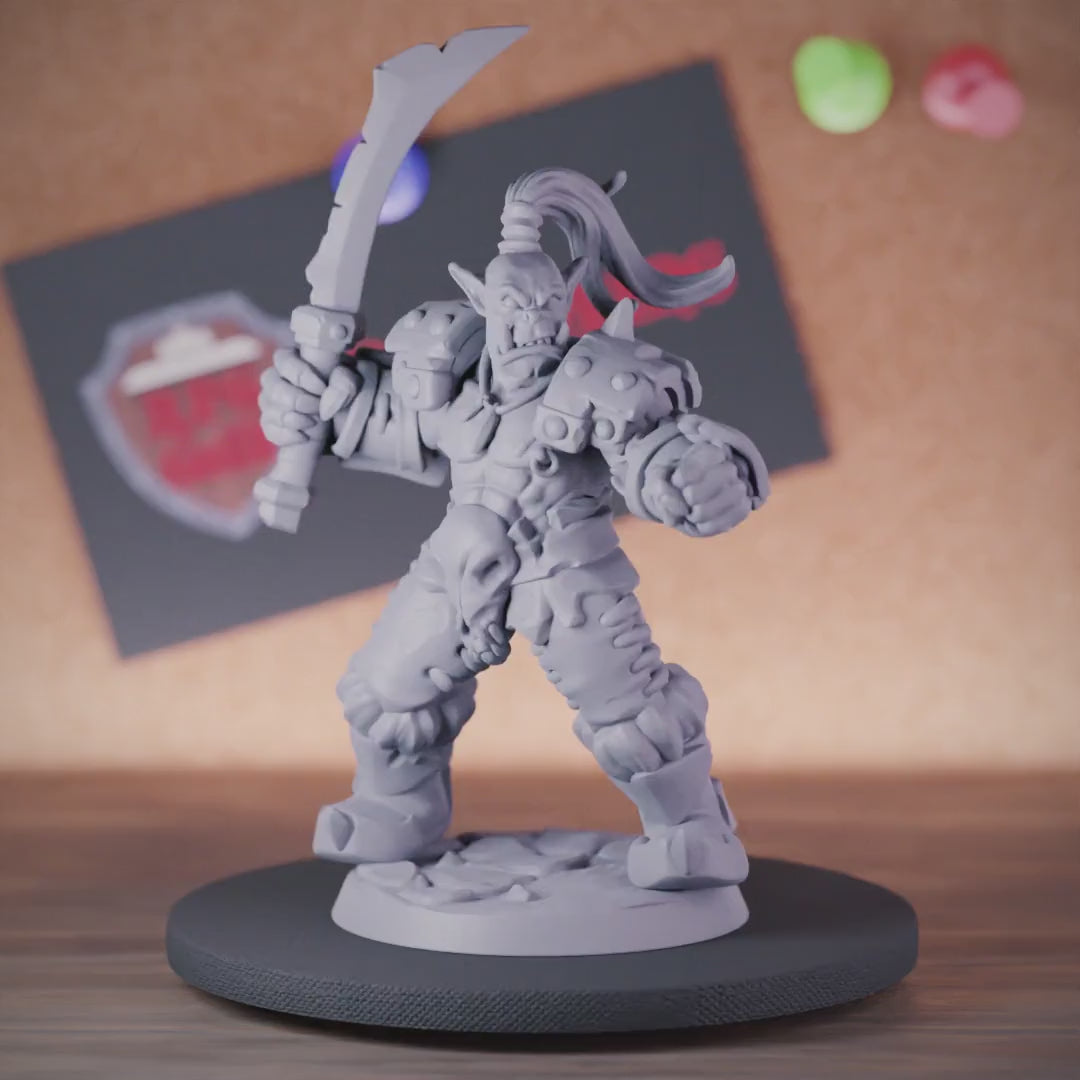 Orc 5e | DnD Orc Fighter Sword Miniature