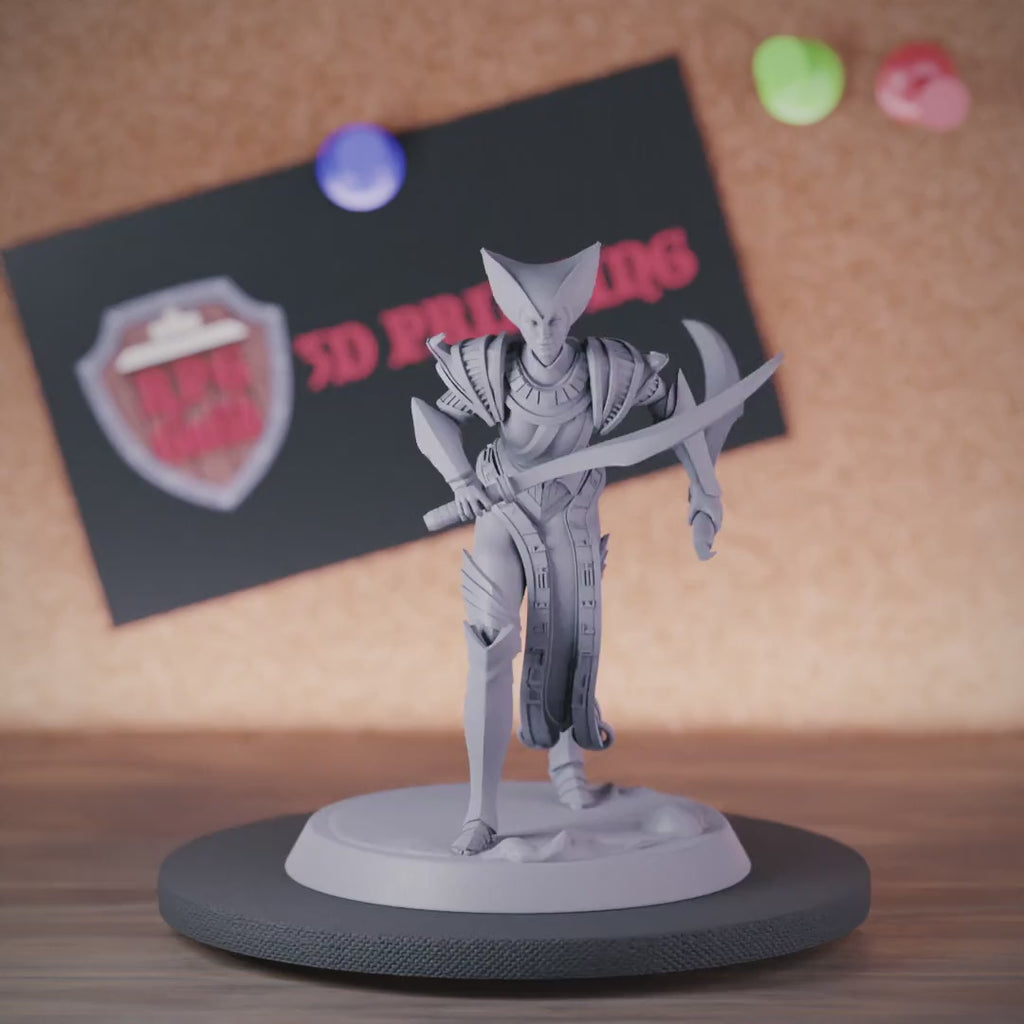 Kämpferin 5e | DnD Weibliche ägyptische menschliche Wache Miniatur 