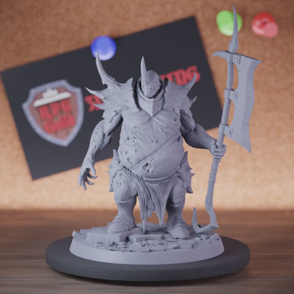 Demon 5e | DnD Demon Ogre Battleaxe Warrior Miniature