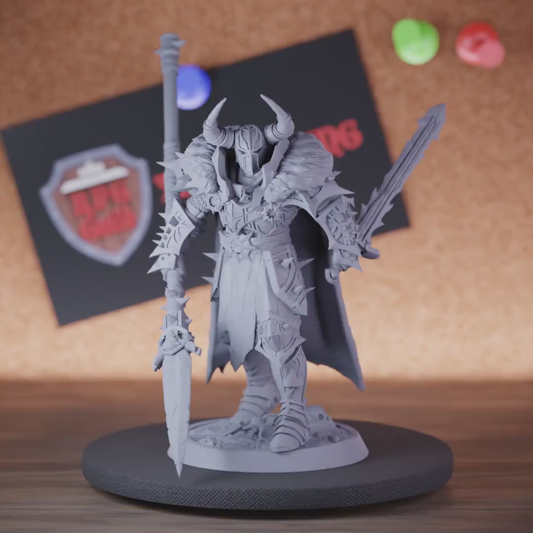 Death Knight 5e | DnD Undead Sword Spear Miniature