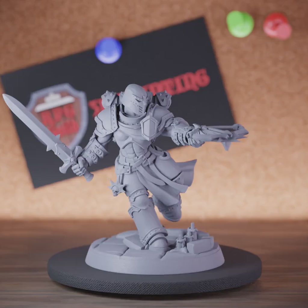 Knight 5e | DnD Heavy Knight Defender Crossbow Miniature