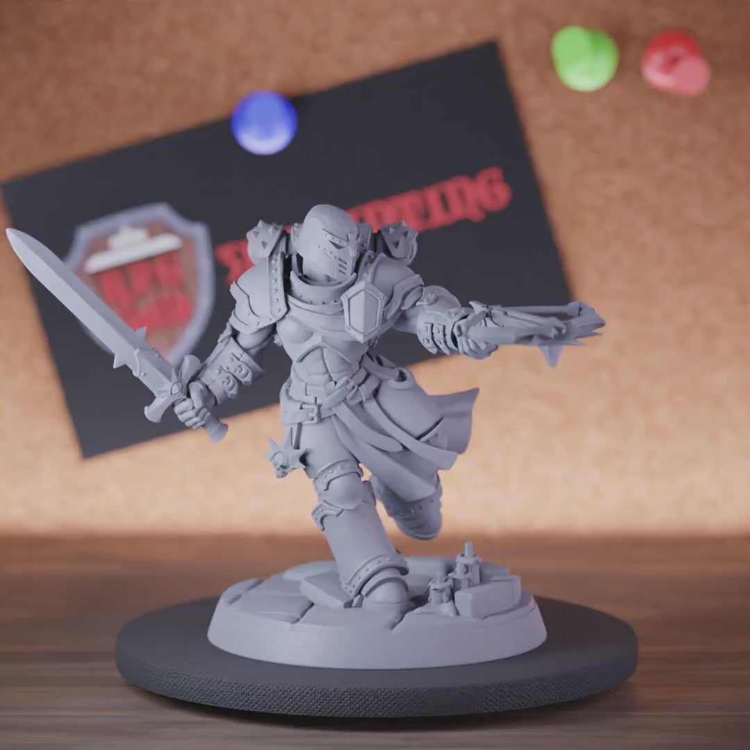 Knight 5e | DnD Heavy Knight Defender Crossbow Miniature
