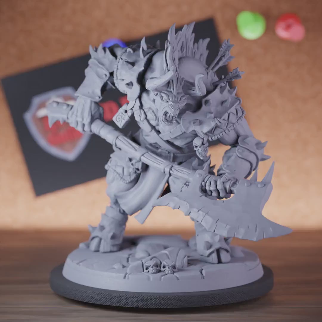 Minotaur 5e | DnD Minotaur Warrior Greataxe Monster Miniature