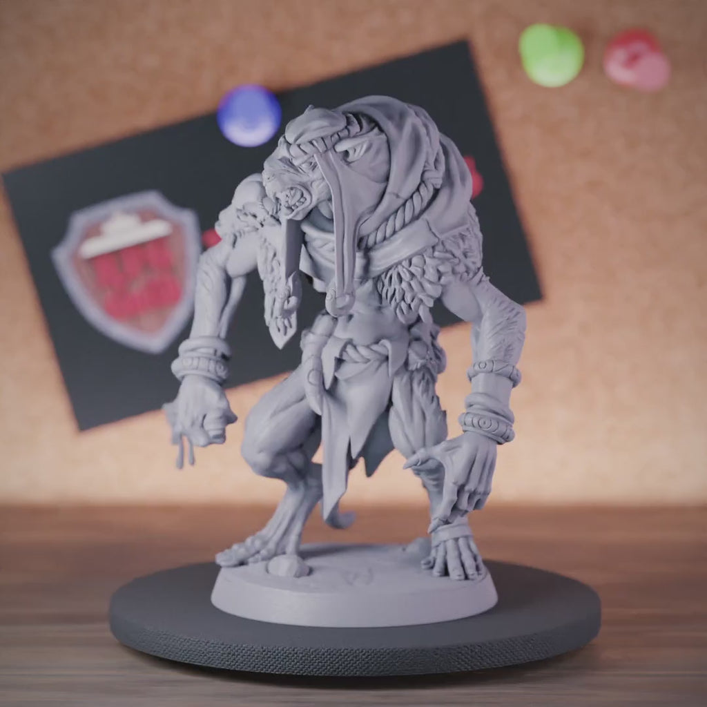 Rattenmenschen 5e | DnD Rattenmenschen Skaven Brute Miniatur 