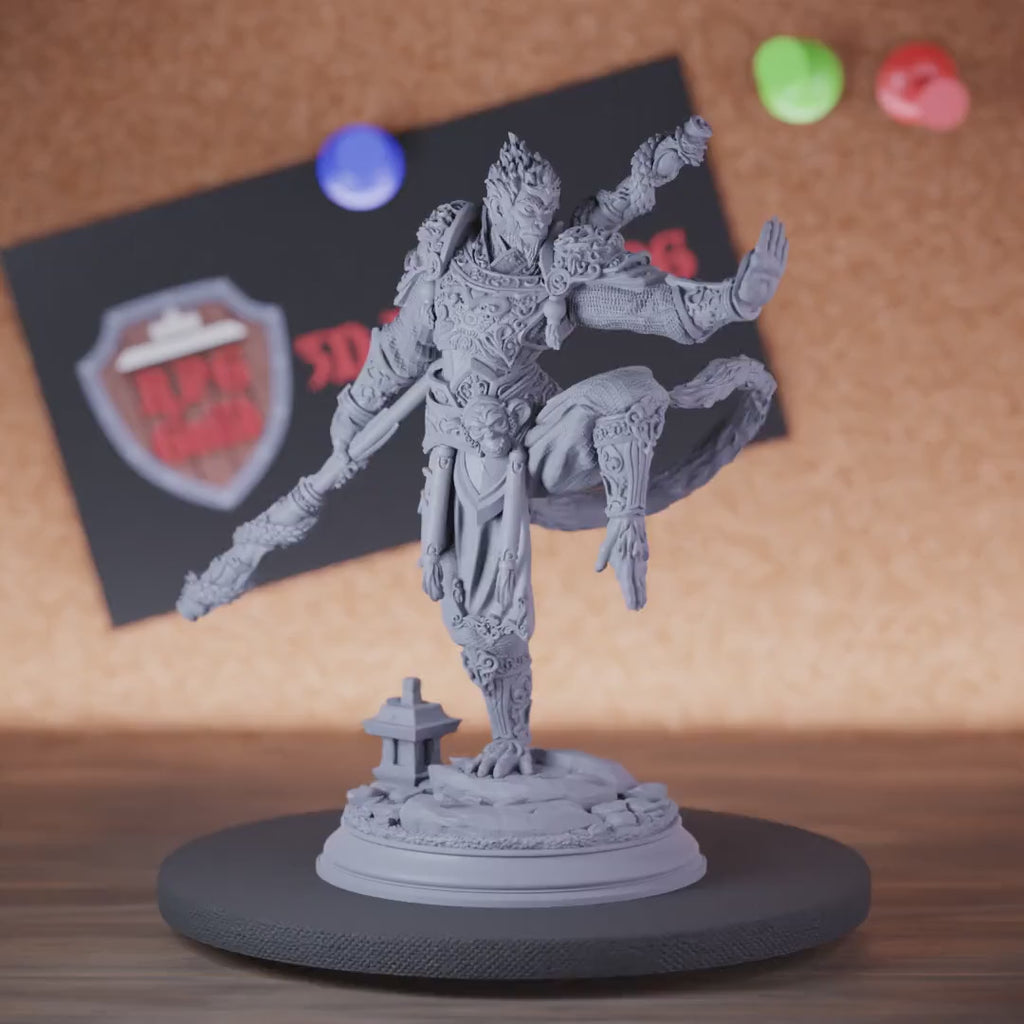 Wukong 5e | DnD Apeling Humanoid Monk Miniature
