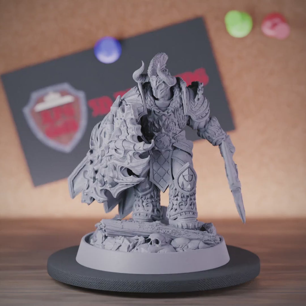 Fighter 5e | DnD Armored Fighter Greataxe Miniature