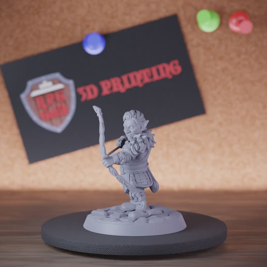 Gnome 5e | DnD Gnome Ranger Archer Miniature